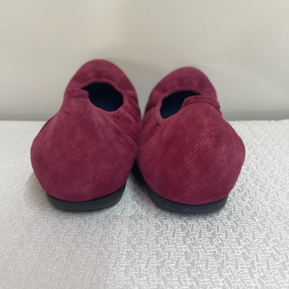 Sabrinas Burgundy Suede Ballet Flats Size 39 - Picture 3 of 4